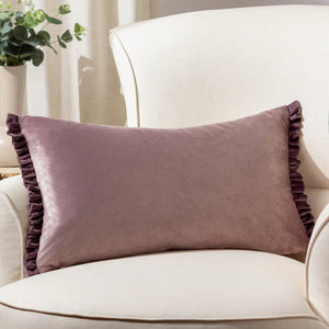 Tilly Velvet Cushion Heather and Smoke 30 x 50 - KHEE