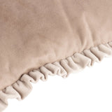 Tilly Velvet Cushion Oyster and Lace 30 x 50 - KHEE