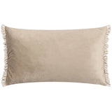 Tilly Velvet Cushion Oyster and Lace 30 x 50 - KHEE