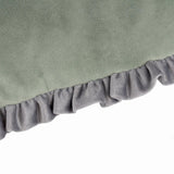 Tilly Velvet Cushion Sage and Grey 30 x 50 - KHEE