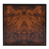 Set of 2 Dark Faux Burl Trays