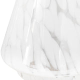 White Confetti Glass Tree Decoration - Large - KHEE