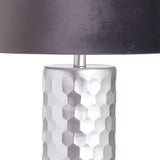 Honeycomb Silver Table Lamp