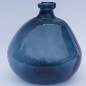 23cm Simplicity Vase, Petrol Blue