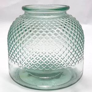 Diamond Hurricane Vase/Tealight Holder, Natural