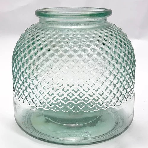 Diamond Hurricane Vase/Tealight Holder, Natural