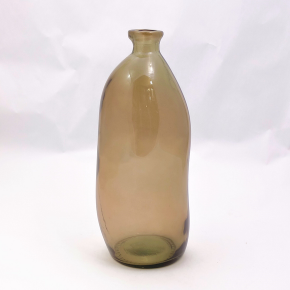 35cm Simplicity Blown Glass Vase, Smoke