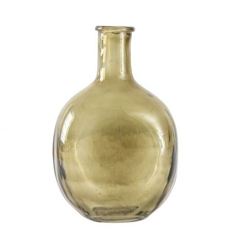 Burwell Bottle Vase, Green