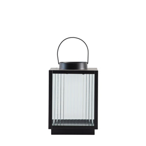 Fluted Glass Hurricane Lantern
