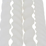 Set of 4 Twisted Dinner Candles, White