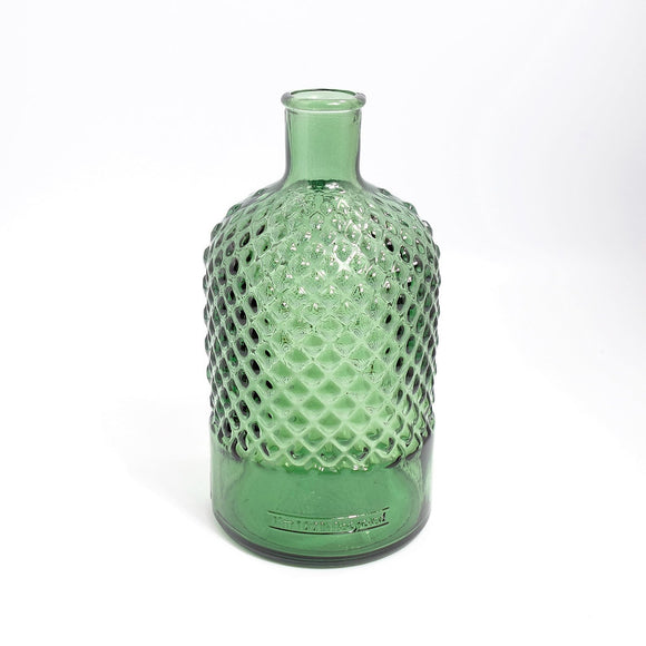 Diamond Bottle Vase, Sage Green