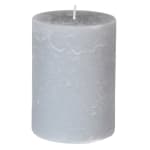 Rustic Pillar Candle, Grey