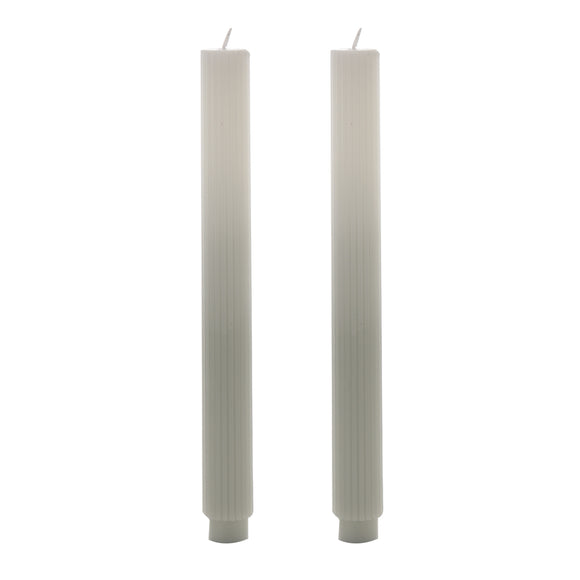 Ombre Dinner Candles, Taupe