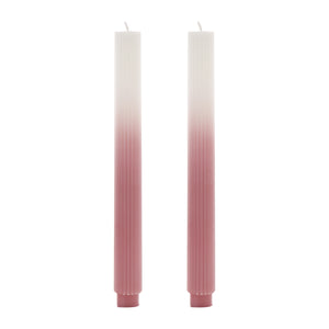 Ombre Dinner Candles, Blush