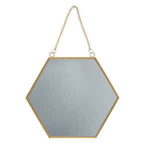 Gold Hexagon Mirror