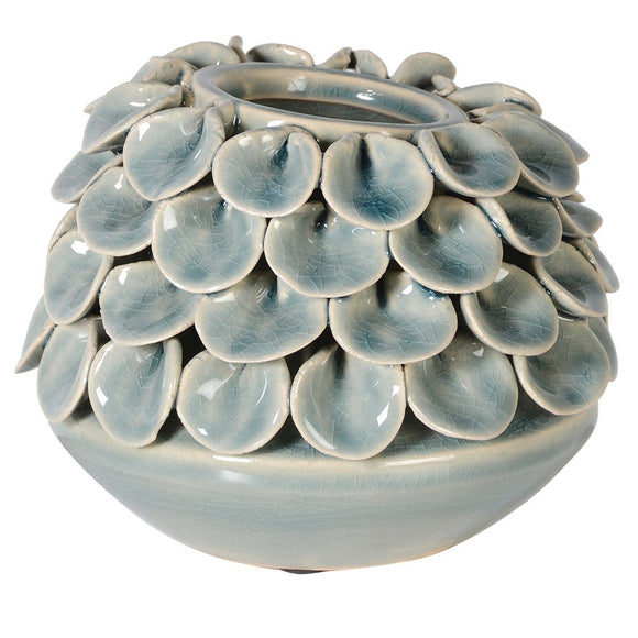 Soft Blue Petal Vase
