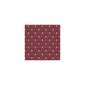Art Deco Berry/Gold Napkin