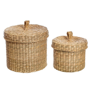Seagrass Baskets with Lids